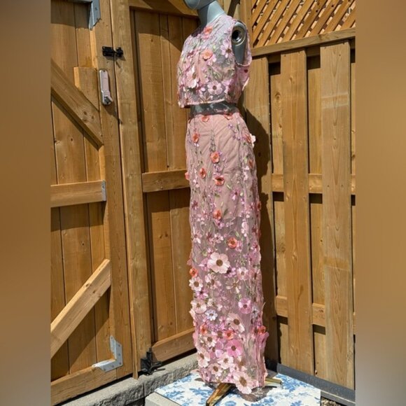 🆕 BRONX & BANCO 🧿 NWOT Jasmine Pastel Pink Multi Two Piece Set, Sz L / US 8 - Picture 5 of 16